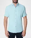 Robert Graham Hammond Short Sleeve Shirt In Light Blue