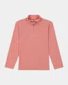 Robert Graham Hobson Long Sleeve Knit Shirt In Coral