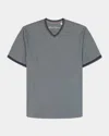 Robert Graham Holton Short Sleeve T-shirt In Gray