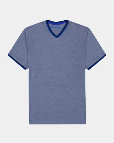 Robert Graham Men's Holton V-neck T-shirt In Navy