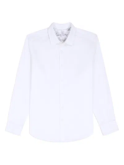 Robert Graham Men's Hudson Paisley Jacquard Stretch-cotton Shirt In White