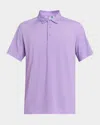 Robert Graham Men's Hyde Stretch Polo Shirt In Purple