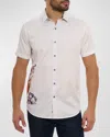 Robert Graham Men's Ice & Dice Printed Button-front Shirt In White