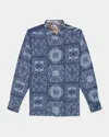 Robert Graham Limited Edition Ikebana Long Sleeve Button Down Shirt In Indigo