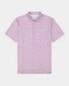Robert Graham Iron Drive Golf Print Performance Polo In White