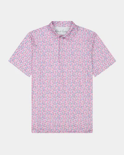 ROBERT GRAHAM MEN'S IRON DRIVE KNIT POLO SHIRT