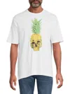 Robert Graham Men's Island Skull Print Cotton T-shirt In White