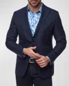 Robert Graham The Jetset Wool Blend Sport Coat With Removable Bib In Navy