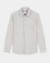 Robert Graham Men's Kellan Knit Snap-front Shirt Jacket In White