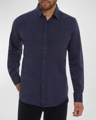 ROBERT GRAHAM MEN'S KELVIN FLORAL JACQUARD SPORT SHIRT