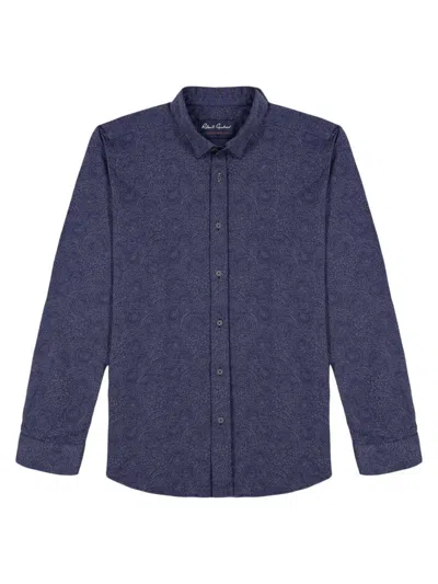 Robert Graham Men's Kelvin Woven Shirt In Blue