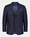 Robert Graham Men's Kipton Plaid Single-breasted Sport Coat In Blue