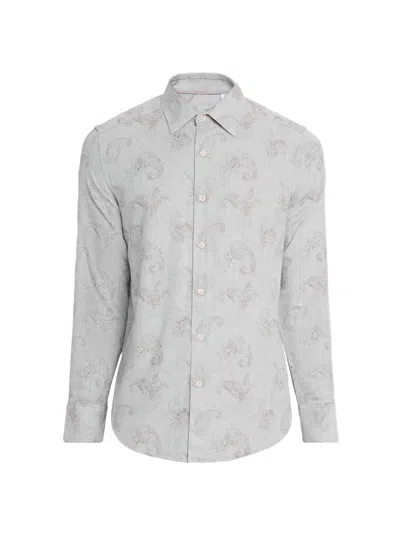 Robert Graham Men's Knox Paisley Cotton Button-front Shirt In Pink