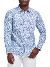 Robert Graham Lamton Long Sleeve Button Down Shirt In Blue