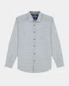 Robert Graham Copacabana Classic Fit Gingham Short Sleeve Knit Button-up Shirt In Blue