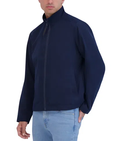 ROBERT GRAHAM MEN'S LIGHTWEIGHT PEACHED STAND COLLAR JACKET
