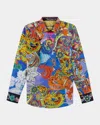 Robert Graham Taborksy's Tale Printed Long Sleeve Button Front Shirt In Multi