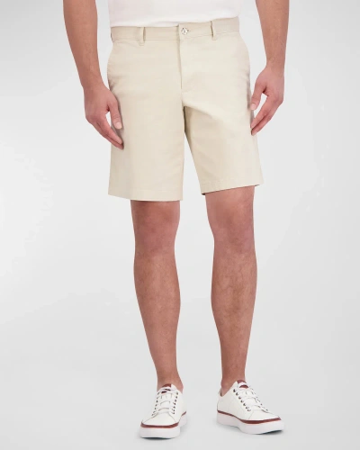 Robert Graham Lonestar Stretch Cotton Shorts In Khaki