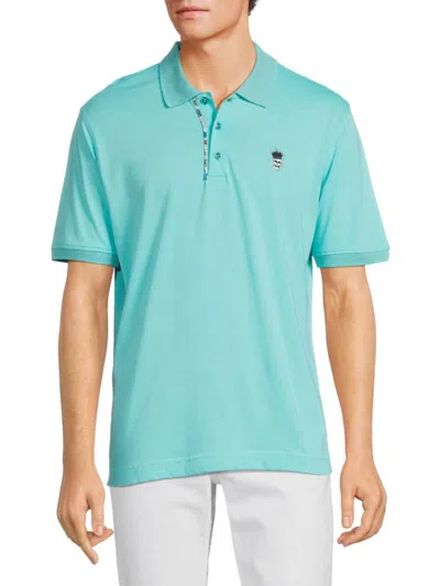Robert Graham Men's Lucifer 2 Solid Polo In Ice Blue