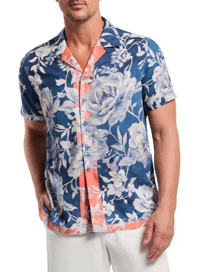 Robert Graham Men's Malta Floral Woven Shirt In Blue