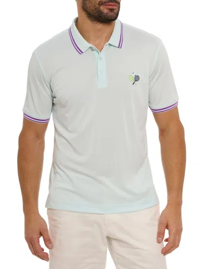 Robert Graham Men's Match Point Knit Polo In Green