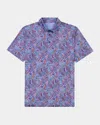 Robert Graham Matos Paisley Performance Golf Polo In Purple