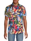 Robert Graham Meraz Short Sleeve Button-up Shirt In Neutral