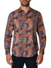 Robert Graham Merillo Abstract Print Button-up Shirt In Red Multi