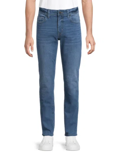 ROBERT GRAHAM MEN'S MERTON MEDIUM WASH JEANS