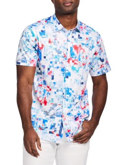 ROBERT GRAHAM MEN'S MILBRIDGE PRINTED PERFORMANCE SHIRT