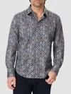 Robert Graham Missing Links Long Sleeve Button Down Shirt In Navy