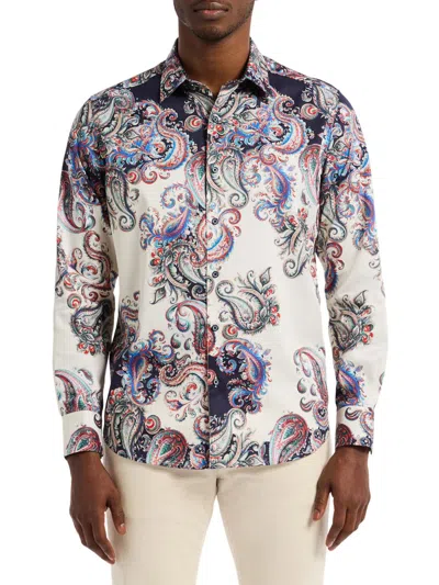 Robert Graham Morningside Long Sleeve Woven Shirt In Black