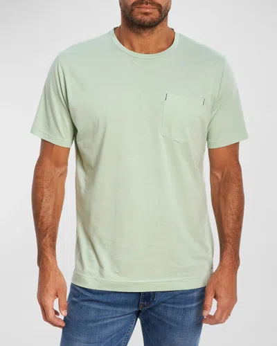 Robert Graham Men's Myles Pima Cotton T-shirt In Heather Charcoal