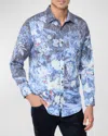 Robert Graham Nadine Long Sleeve Button Down Shirt In Indigo