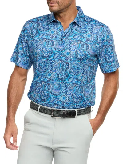Robert Graham Men's Neris Paisley Polo Shirt In Blue