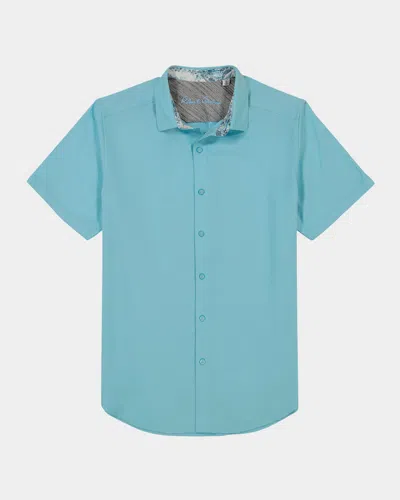 ROBERT GRAHAM MEN'S ODYSSEY JACQUARD SHORT-SLEEVE SHIRT