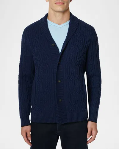 Robert Graham Men's Palazzo Medici Cashmere Cardigan In Navy