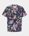Robert Graham Men's Palm Dreams Multicolor Stretch Knit Polo Shirt In Multi