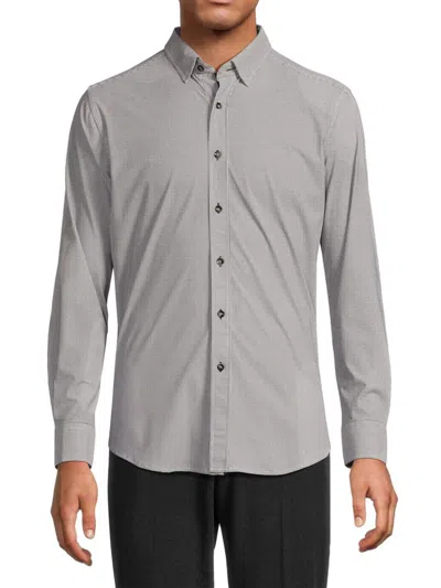 Robert Graham Men's Paxton Houndstooth Button-front Shirt In Black