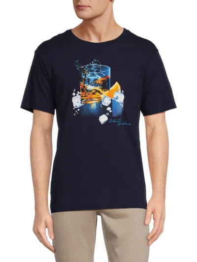 Robert Graham Men's Petes Graphic Tee In Navy