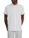 Robert Graham Men's Piers Stretch-cotton Shirt In White