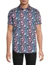 Robert Graham Zorin Classic Fit Woven Shirt In Neutral