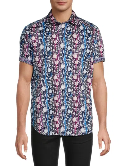 Robert Graham Men's Printed Cotton Shirt In Neutral