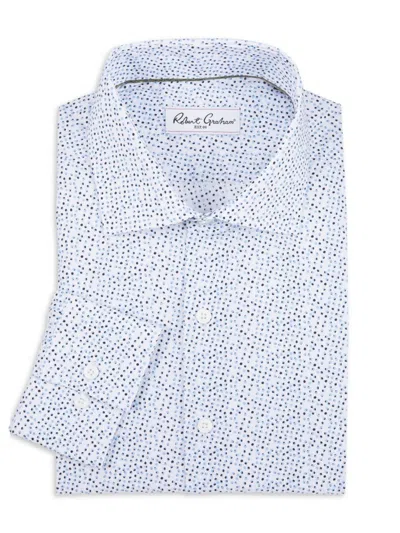 Robert Graham Men's Printed Dress Shirt In White