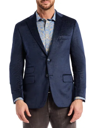 Robert Graham Men's Ramon Crosshatch Woven Sport Coat In Blue