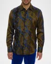 Robert Graham Men's Regal Dreams Limited Edition Silk Sport Shirt In Burgundy