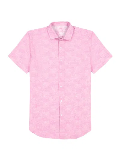 Robert Graham Men's Reid Short-sleeve Shirt In Pink