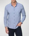 Robert Graham Renley Tailored Fit Solid Button-up Shirt In Blue