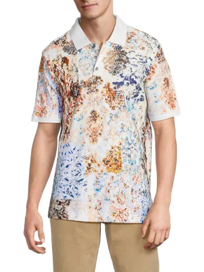 Robert Graham Men's Reuben Cotton Polo Shirt In Multi