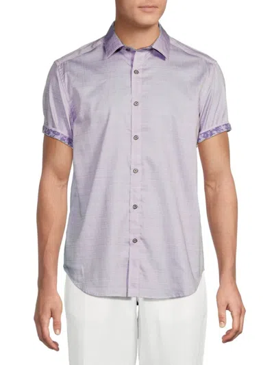 Robert Graham Men's Roth Cotton Classic Fit Shirt In Purple